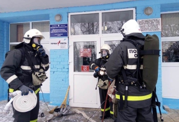 В Севской школе прошли тренировочные пожарно-тактические учения