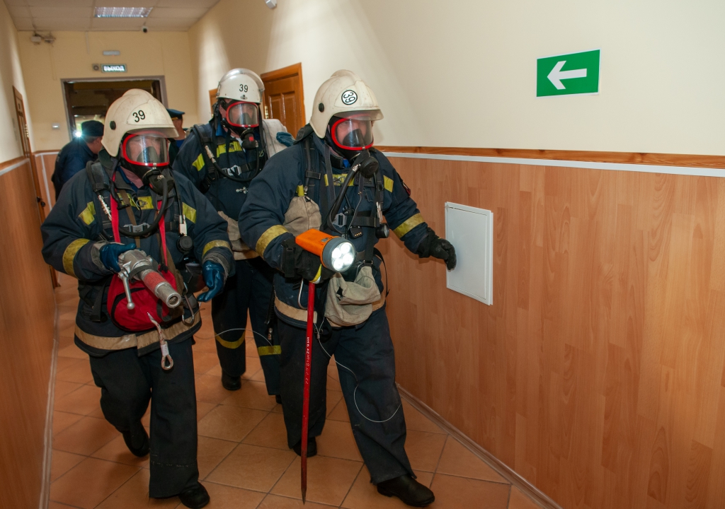 В Унечском районе прошли пожарно–тактические учения